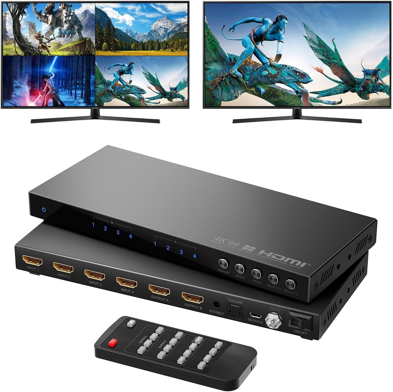 4K HDMI Quad Multi-viewer HDMI Quad Switcher для 4K при 60 Гц